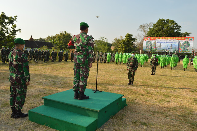 Dandim 0723/Klaten Pimpin Apel Gelar Kesiapan Pengamanan Pilkada Tahun 2020