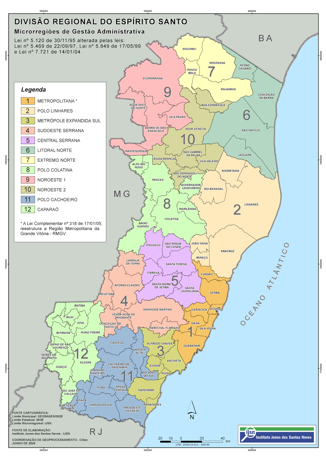Geografia em Movimento Mapas do Espírito Santo e seus Municípios Geografia em Movimento Mapas do Espírito Santo e seus Municípios