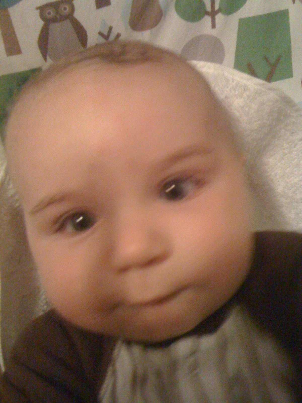 Big trouble 6 months peds visit off the charts on cheek size