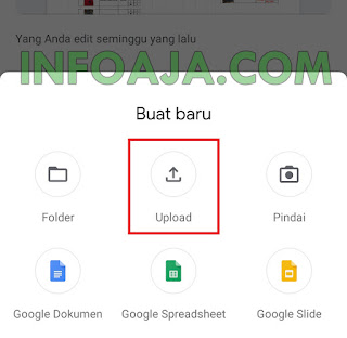 Upload ke Google Drive