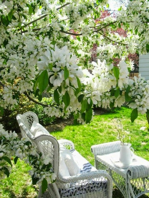 Relax in the seating area in the garden!