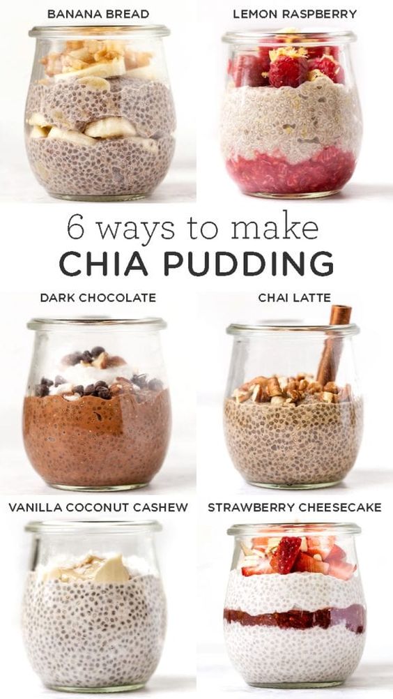 6 Ways to Make Healthy Chia Pudding Healthy Diet Dessert