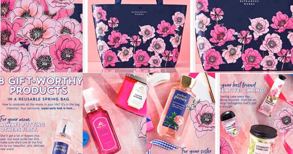 mother's day bath and body works tote