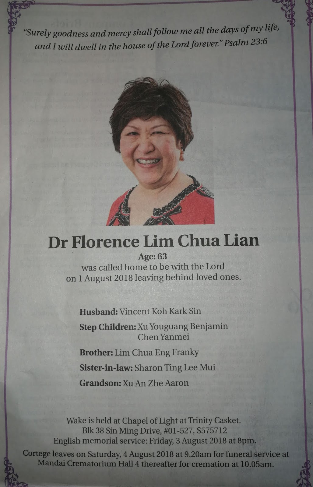 Medical Class of 197479, University of Singapore