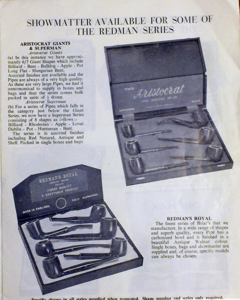 Курительные трубки. John Redman Catalogue.