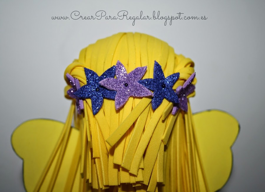 peinado fofucha hada mariposa