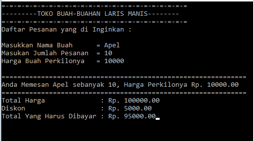 Cara Membuat Program Kasir Sederhana Dengan Diskon Pada Bahasa C Oinfo News