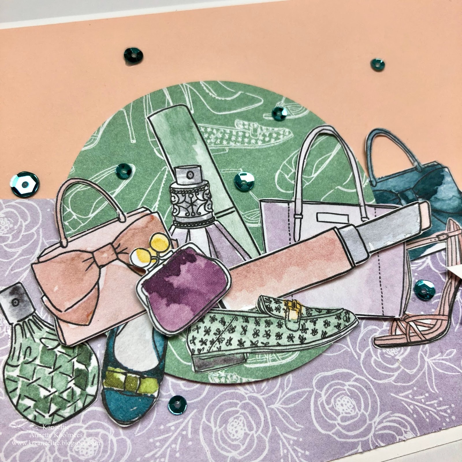 Kaneeltje Stampin' Up! Best Dressed dsp * Knipper de knip