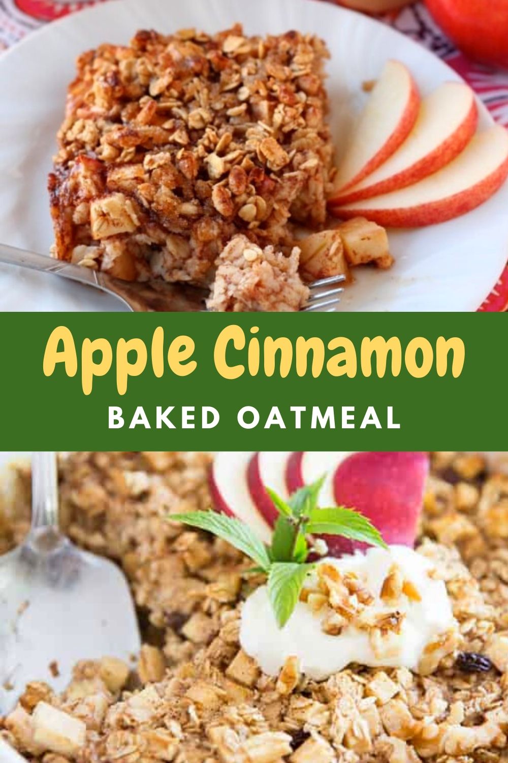 Apple Cinnamon Baked Oatmeal