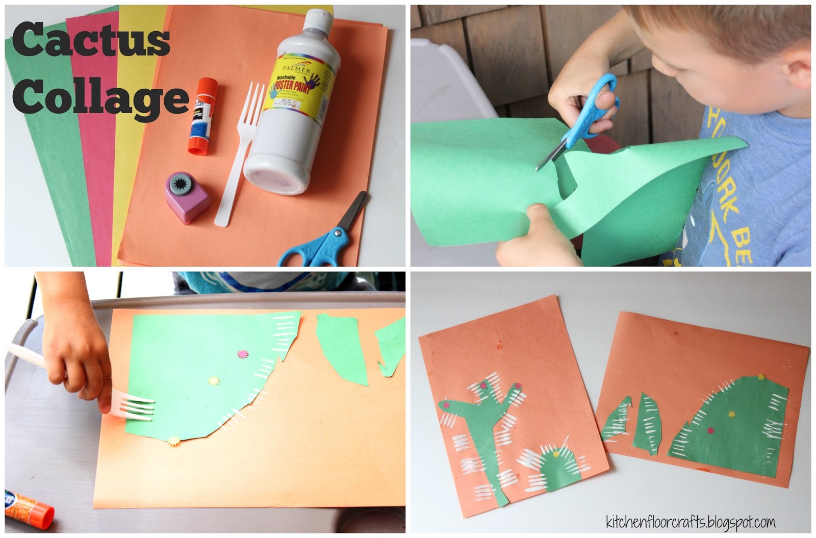 Kitchen Floor Crafts Desert Week (A Simple Summer Theme)