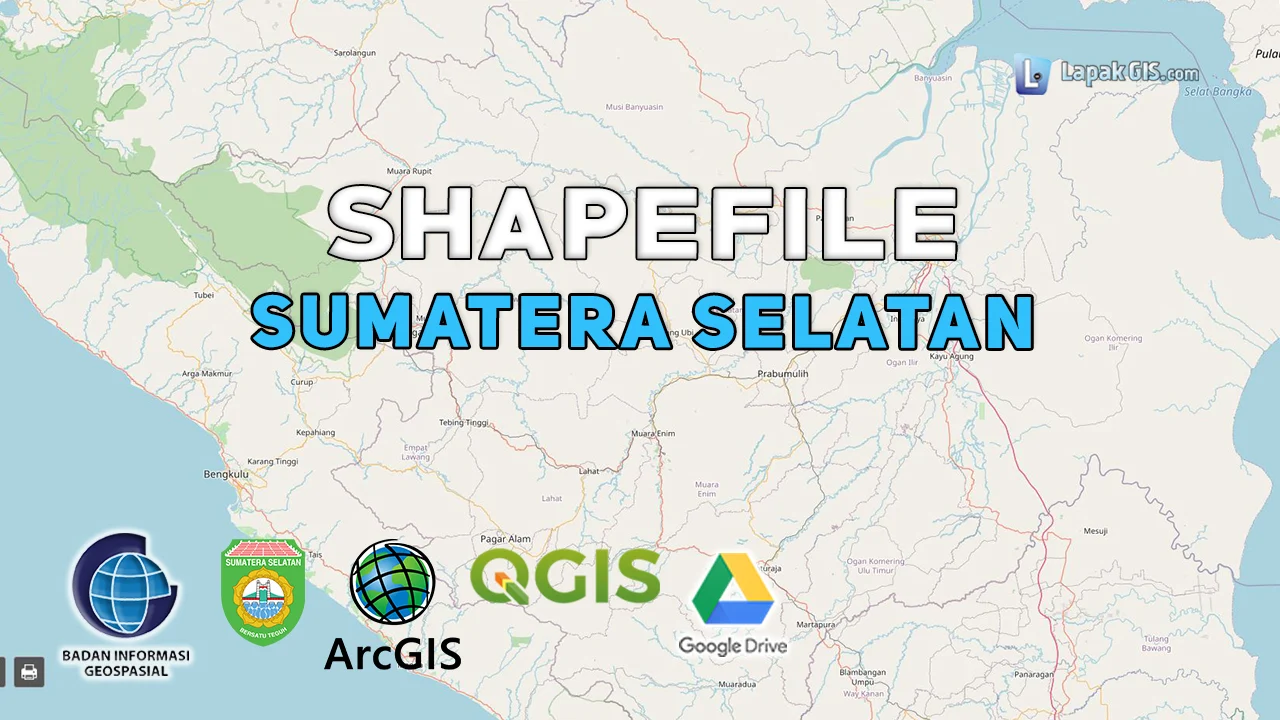 Shapefile Provinsi Sumatera Selatan Terbaru