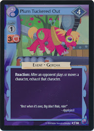 My Little Pony Plum Tuckered Out Canterlot Nights CCG Card
