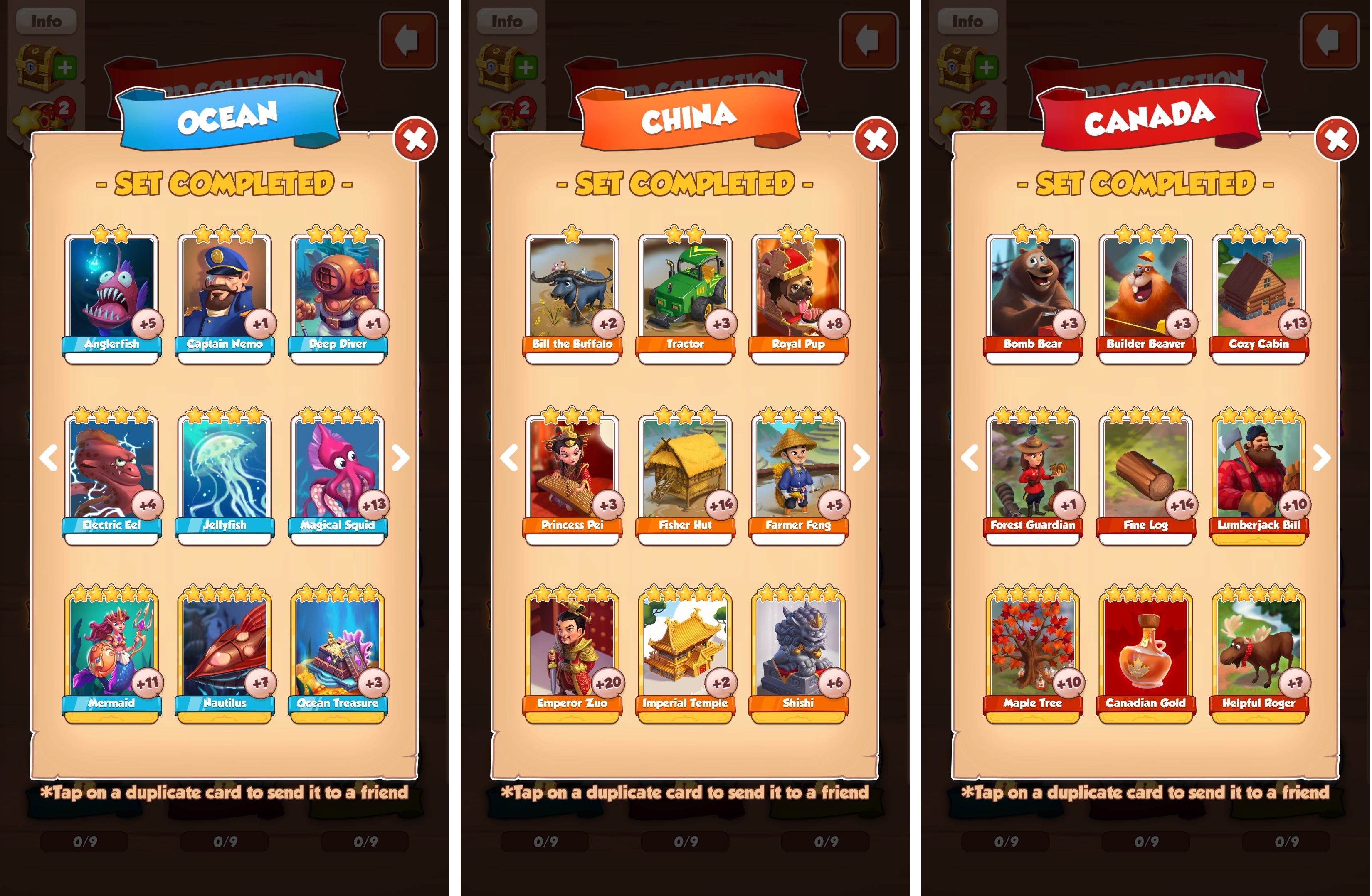 Coin Master All Card Set