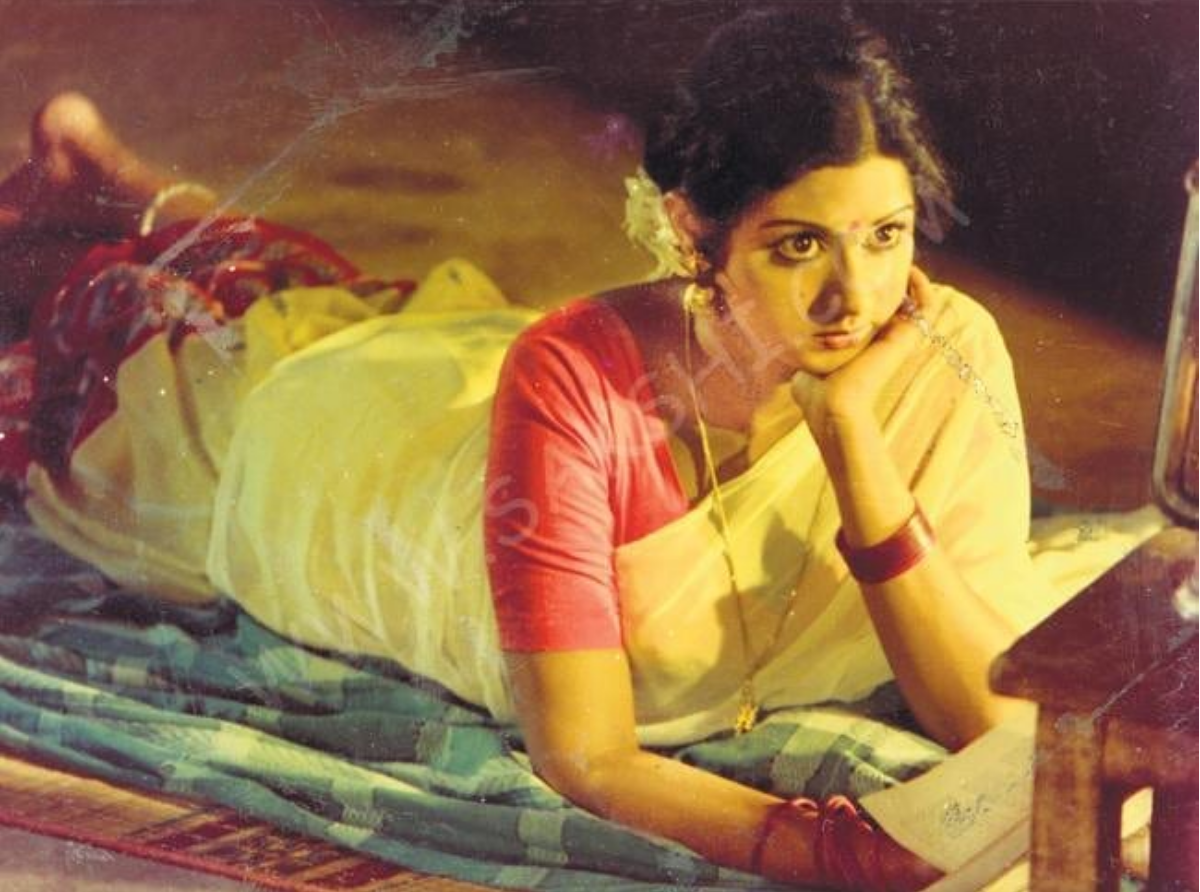 Sridevi: Sridevi's first Hindi film as a leading lady, Solvaa Saawan (1979)