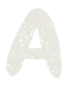アルファベットのペンキ文字「A」