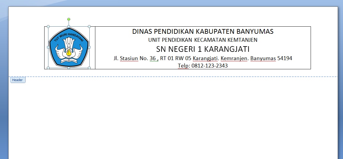 Cara Membuat Kop Surat Resmi Yang Baik Dan Benar Sinau