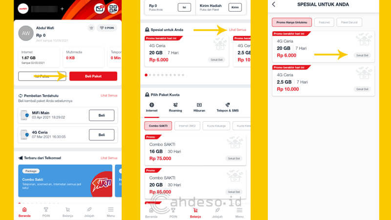 Cara Daftar Paket Internet Telkomsel 20gb Harga Rp 6000 Terbaru 2021 Cahdeso Mimpi Besar Anak Desa