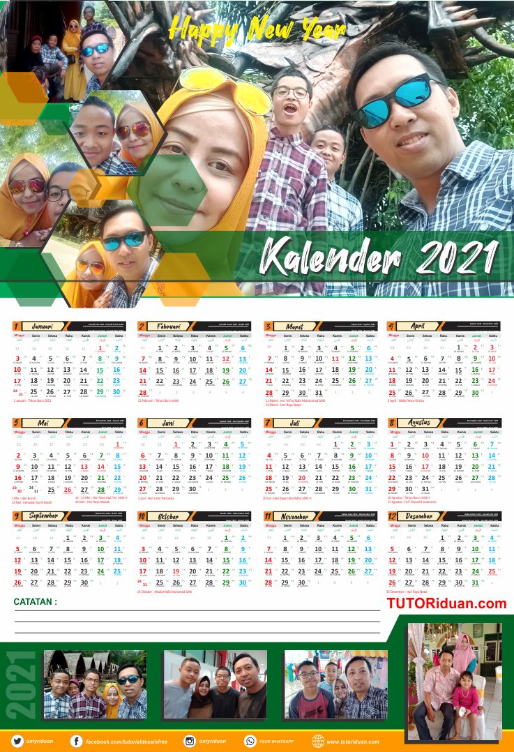 Download Desain Kalender 2021 Lengkap Cdr Jawahijriahmasehi Di 2021