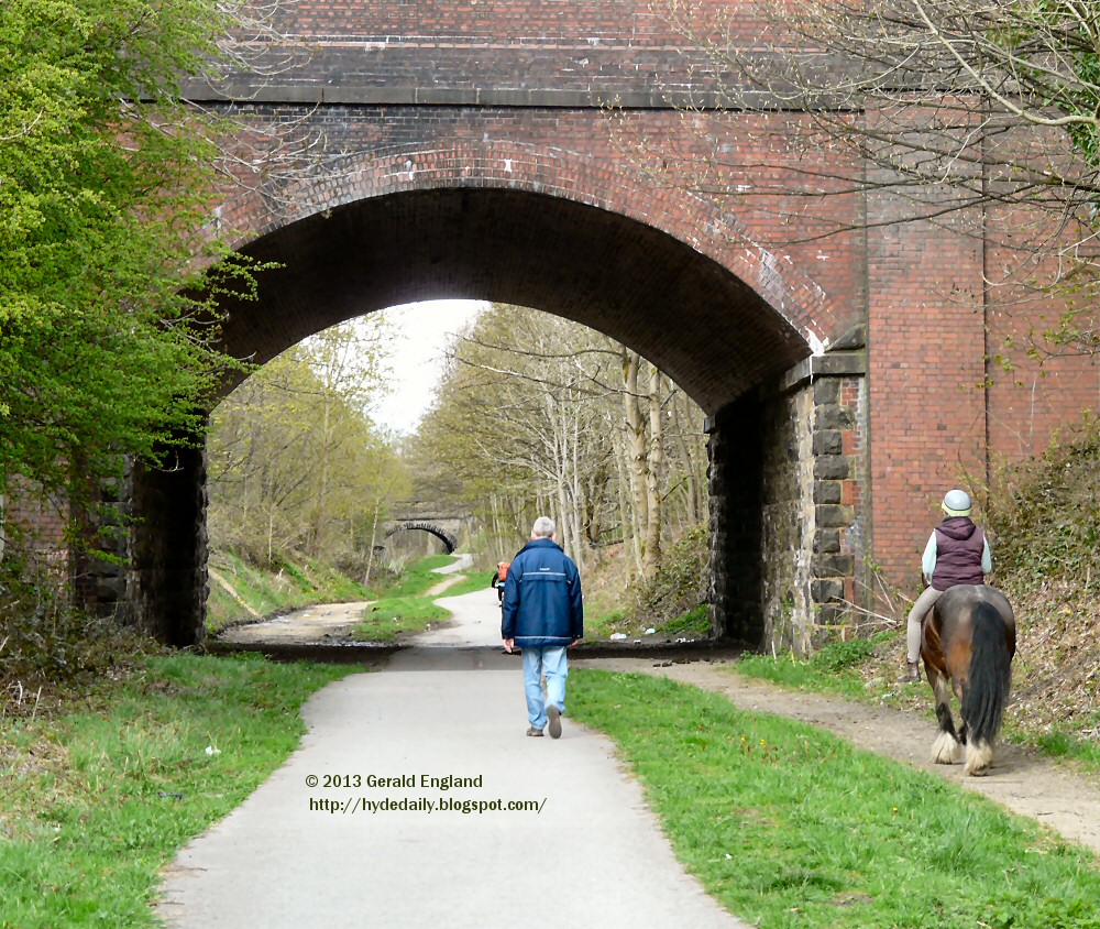 Hyde Xtra Horse approaching Dowson Road bridge