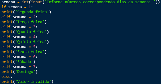 ATIVIDADE DE FIXAÇÃO - ESTRUTURAS CONDICIONAIS