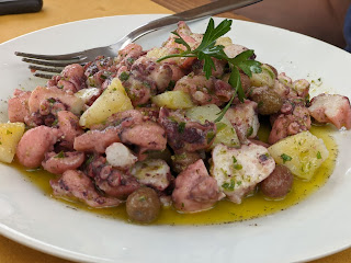 Octopus and potato salad - Rifugio Muzzerone