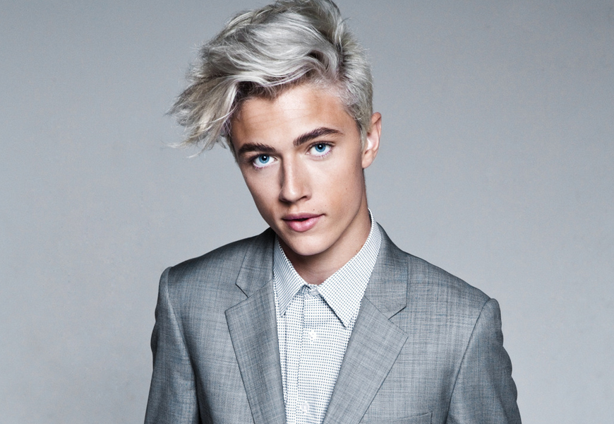 1. Lucky Blue Smith's Signature Platinum Hair Color - wide 2