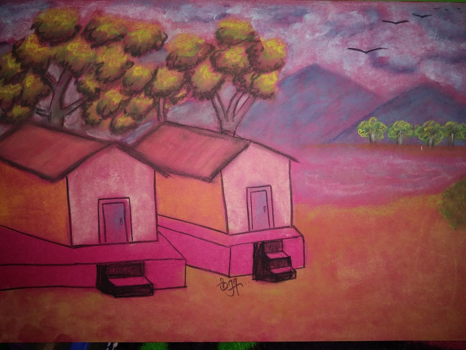 Karthika Meera Ideas My soft pastel drawing collections