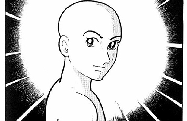 ilustración del interior del manga buda