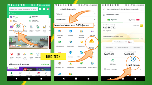 Cara Menjual Emas yang Ada di Akun Tokopedia Emas