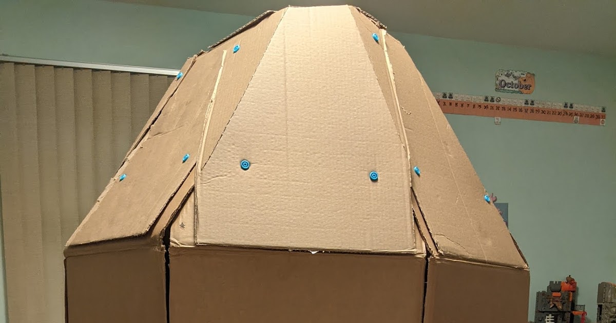 How to Make a Cardboard Igloo - Arctic Unit Study - Cardboard Mom