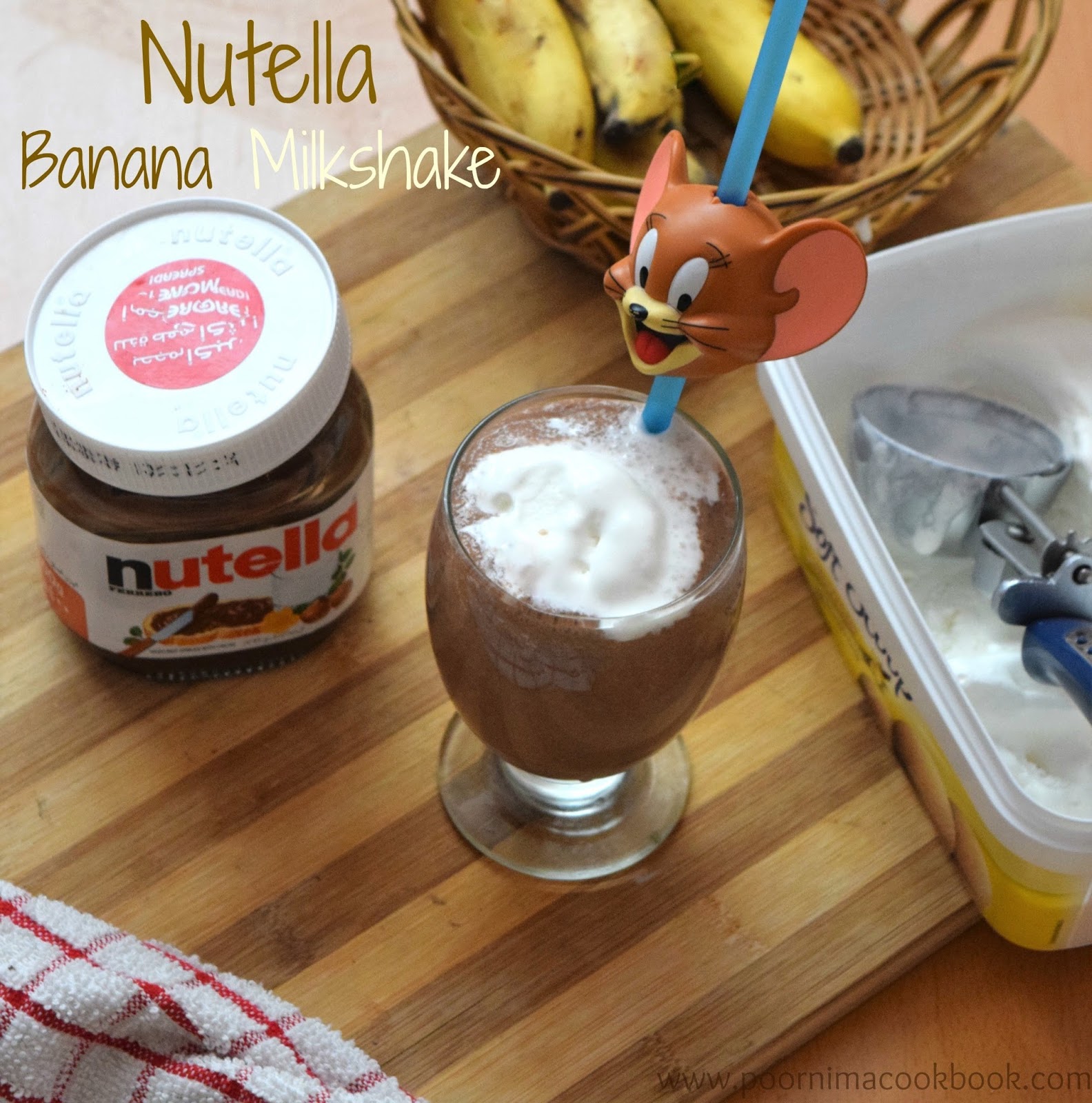 Poornima's Cook Book: Nutella Banana Milkshake Poornima's Cook Book: Nutella Banana Milkshake