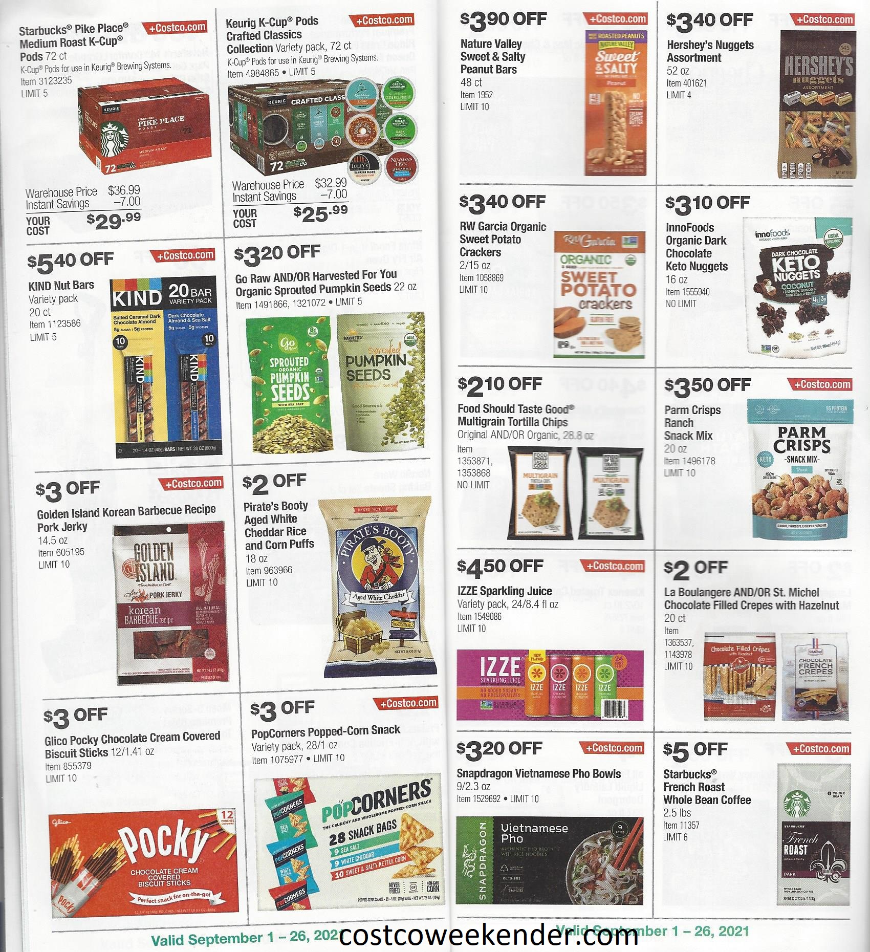 September 2021 Costco Coupon Book Costco Weekender