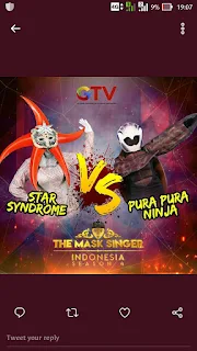The mask singer indonesia season 4, buaya buntung, star syndrome, tahu gulat, pura pura ninja,