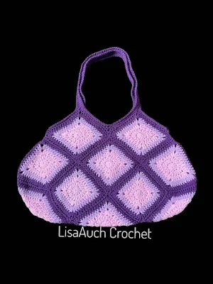 granny sqaure crochet bag pattern FREE