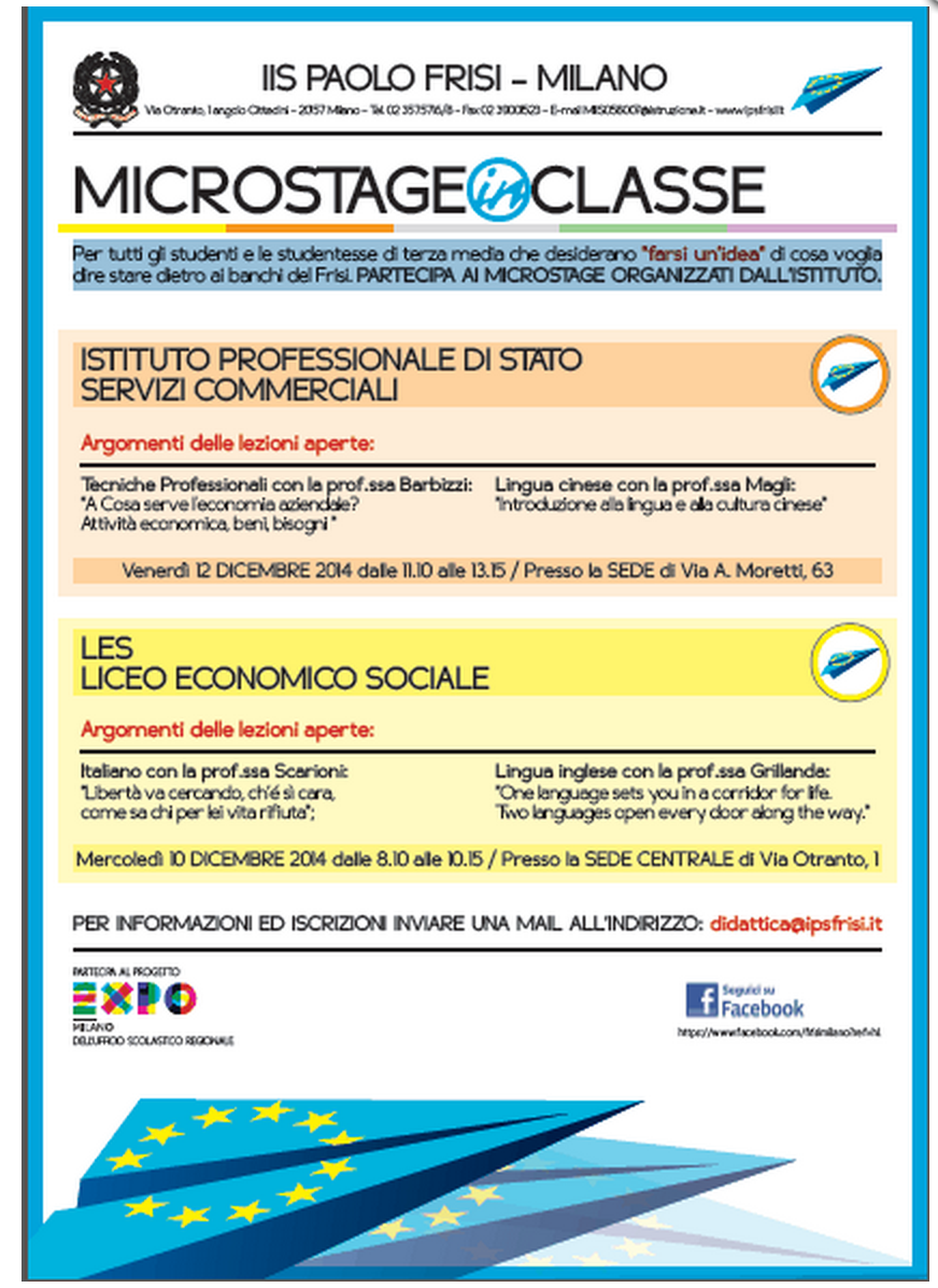 MICROSTAGE IN CLASSE