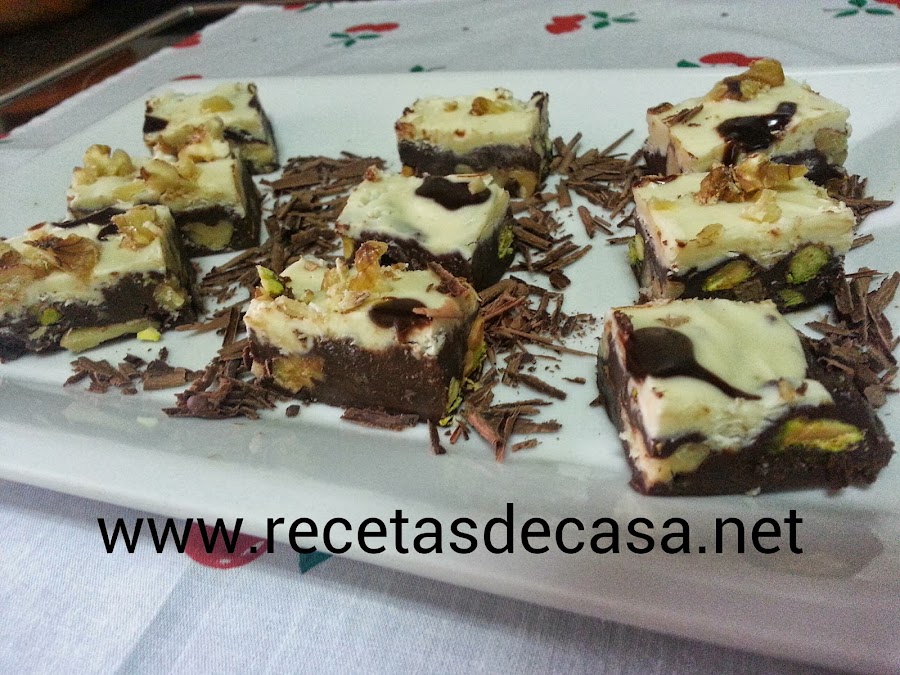 Bombones con nueces y pistachos