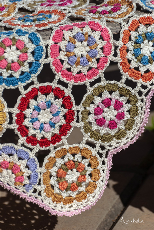 "Garden Party" crochet blanket by Anabelia Craft Design "Garden Party" crochet blanket by Anabelia Craft Design