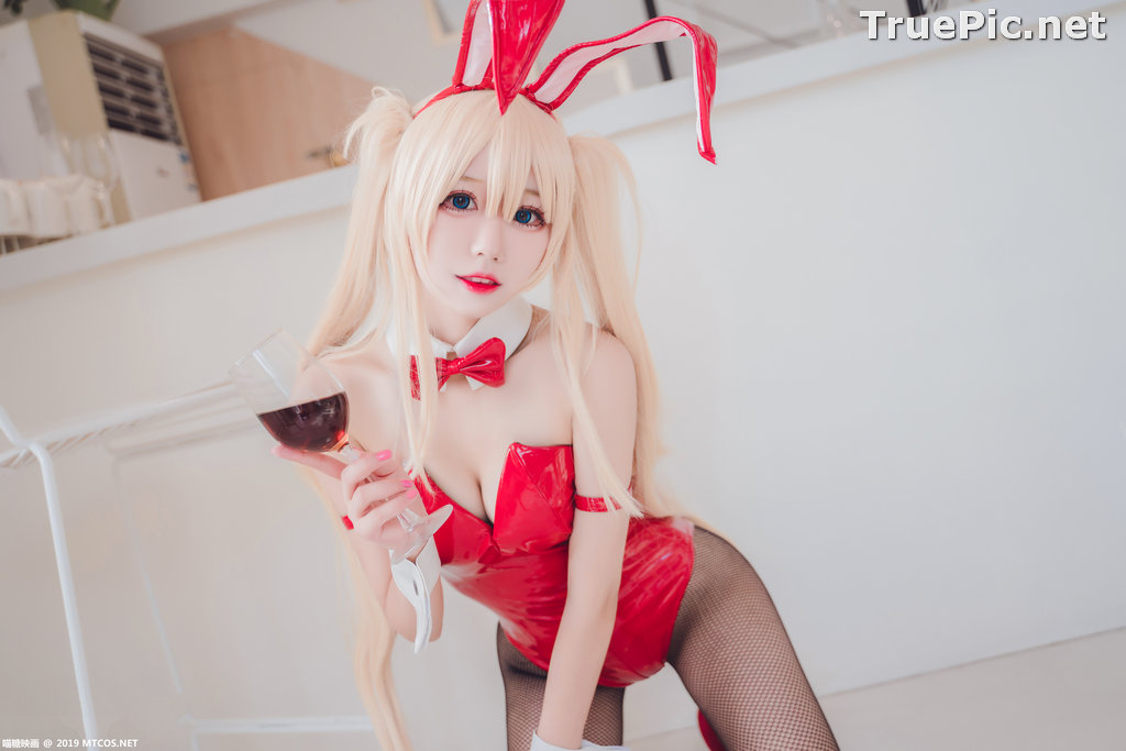 Image [MTCos] 喵糖映画 Vol.021 – Chinese Cute Model – Red Bunny Girl Cosplay - TruePic.net - Picture-38