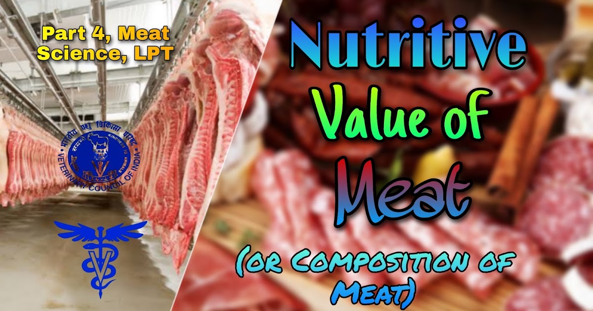 Nutritive Value of Meat Composition of Meat.