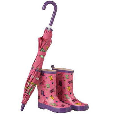 Primark paraguas y botas de agua niña