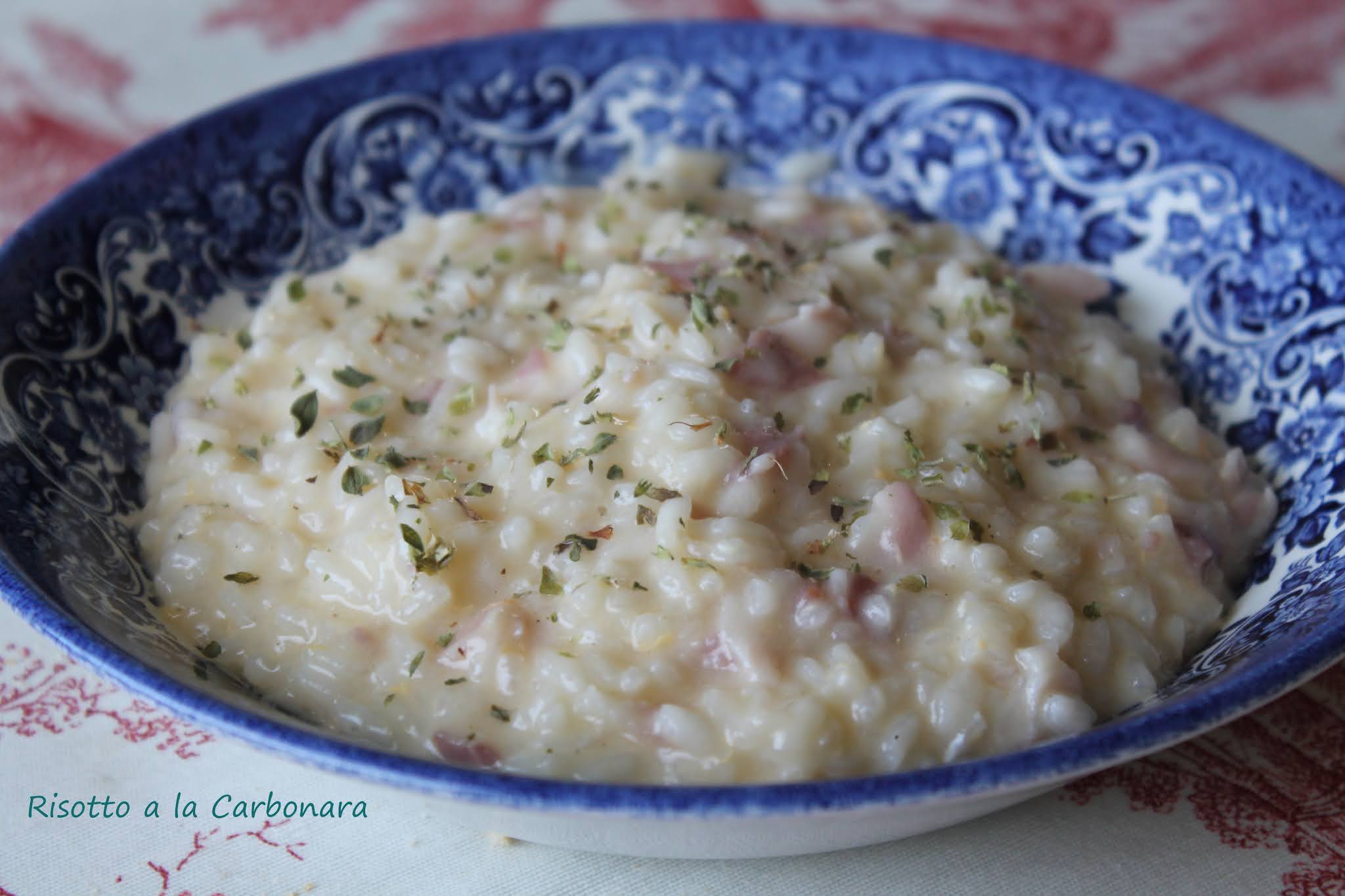 RISOTTO A LA CARBONARA