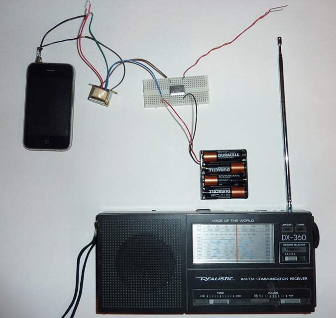 All about Physic's simple AM radio transmitter and test its broadcast
