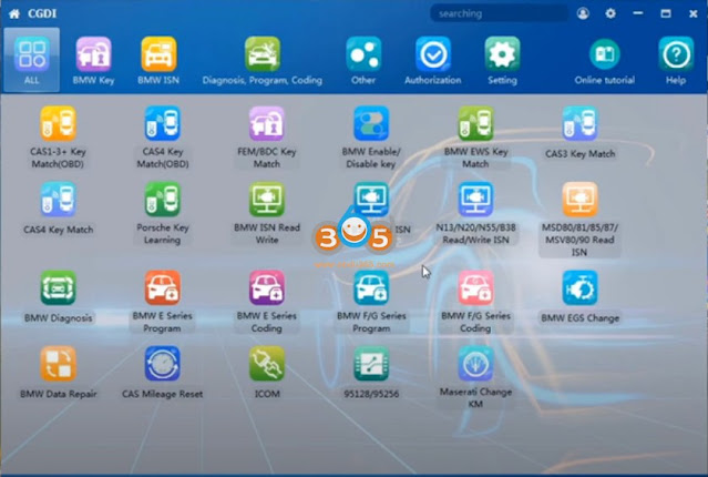 cgdi bmw reset e series egs isn5