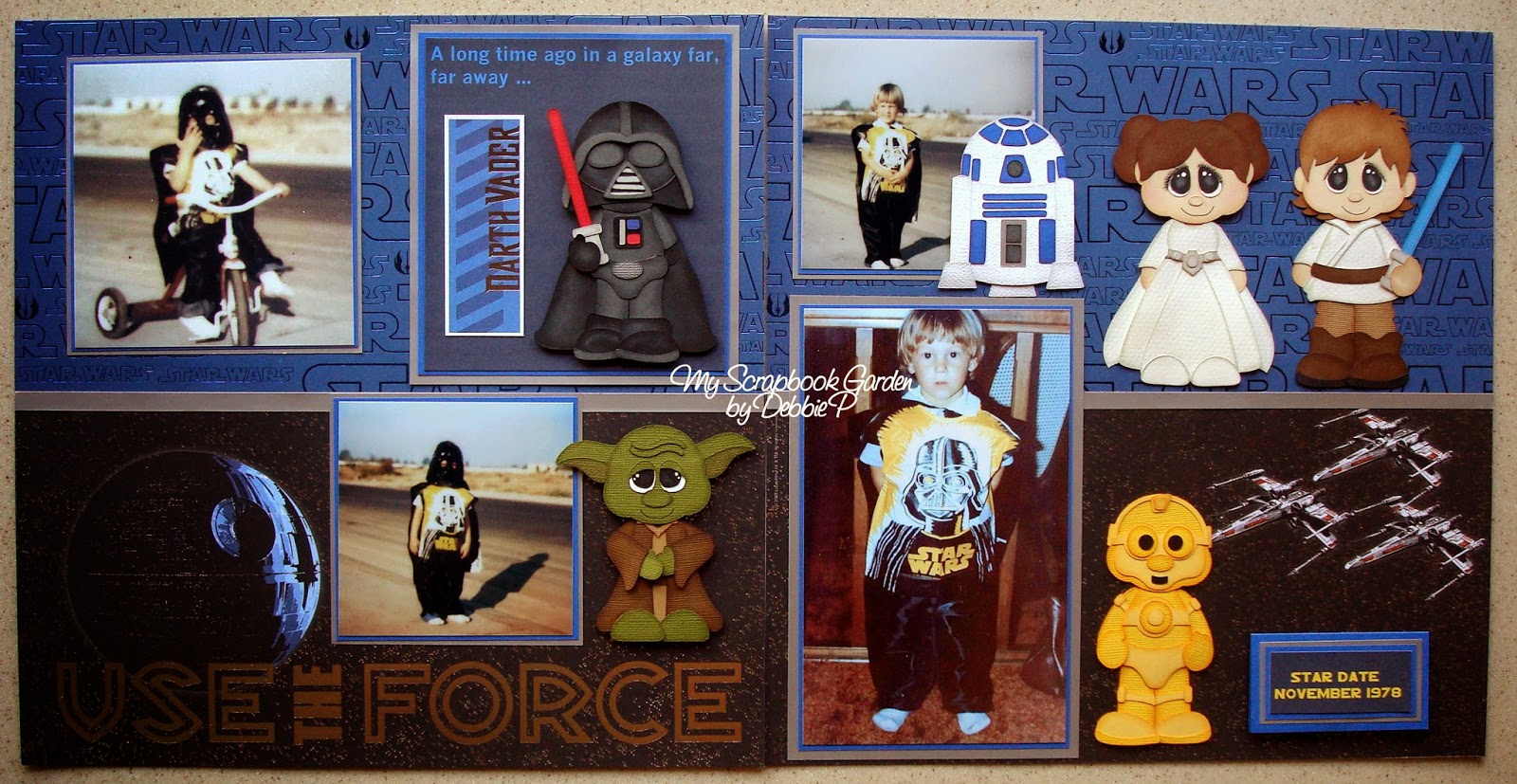 My Scrapbook Garden Star Wars Layout