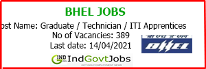 BHEL Trichy Recruitment 2021 Apply 13 Medical Professional Vacancies