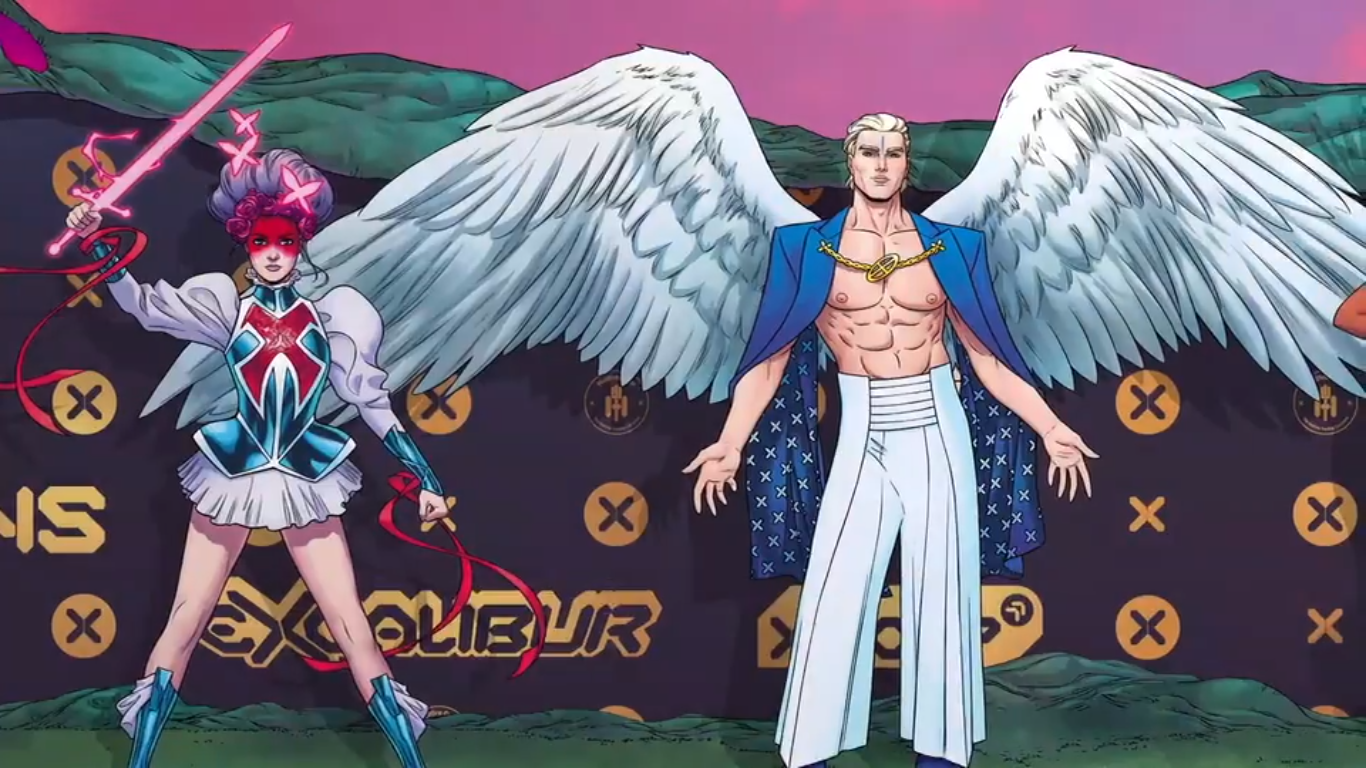 PSYLOCKE CAPTAIN BRITAIN // like a butterfly XMen Hellfire Gala