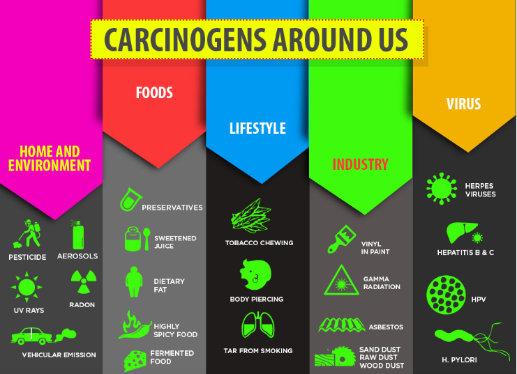 What are 4 carcinogens What are 4 carcinogens