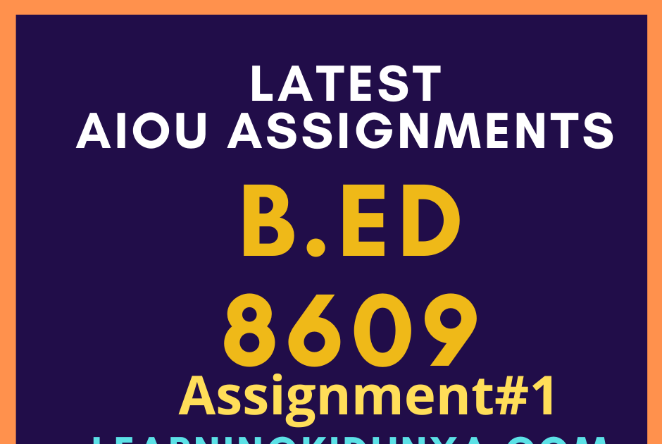 B ed assignment picture