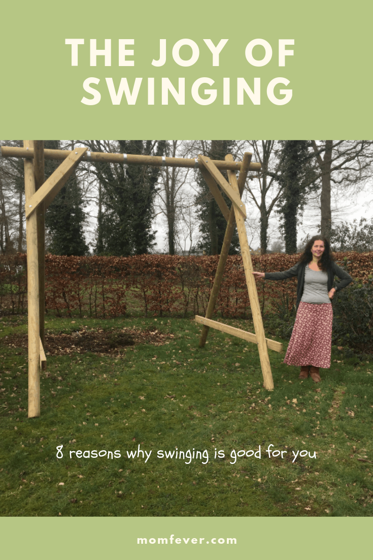 The joy of swinging on a swing The joy of swinging on a swing