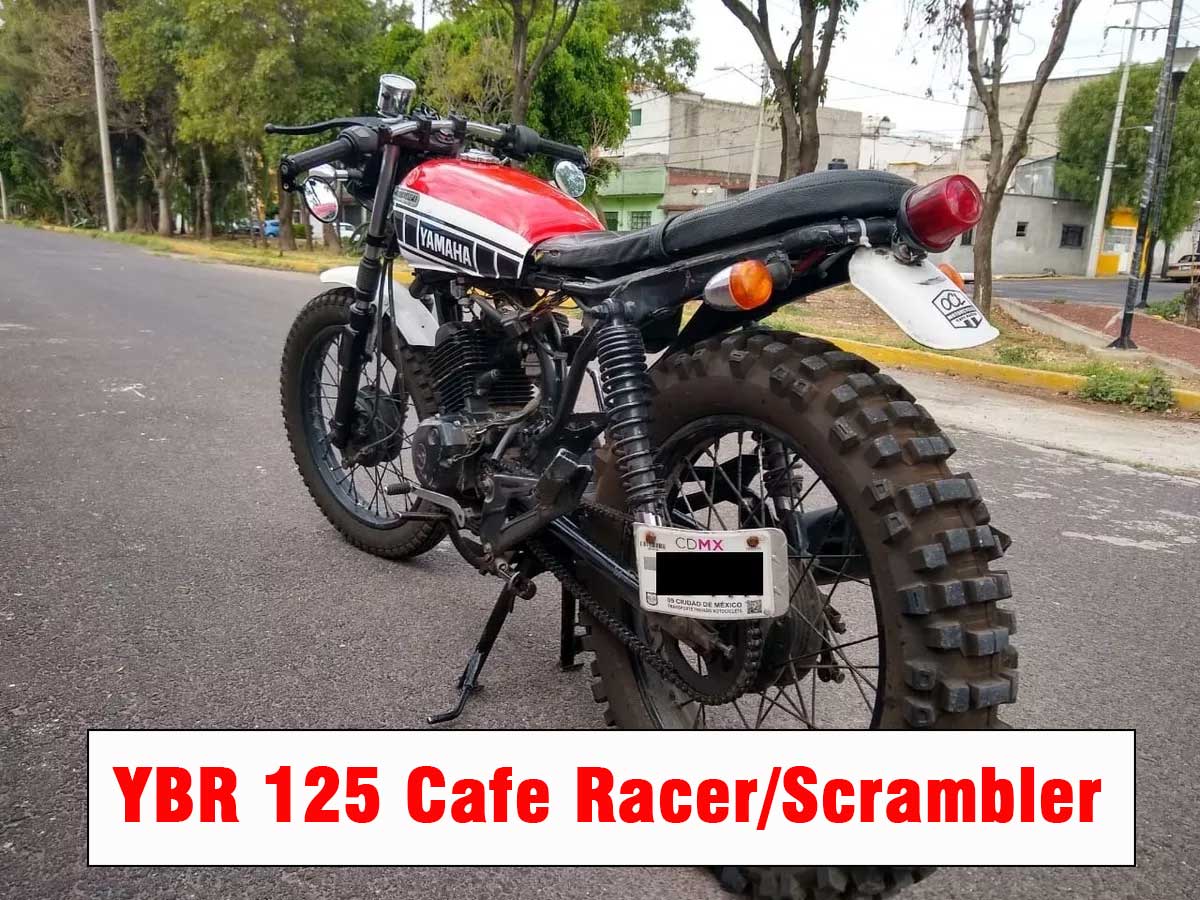 YBR125 Cafe Racer/Scrambler, Yamaha 125 Bikes Old school Custom ...